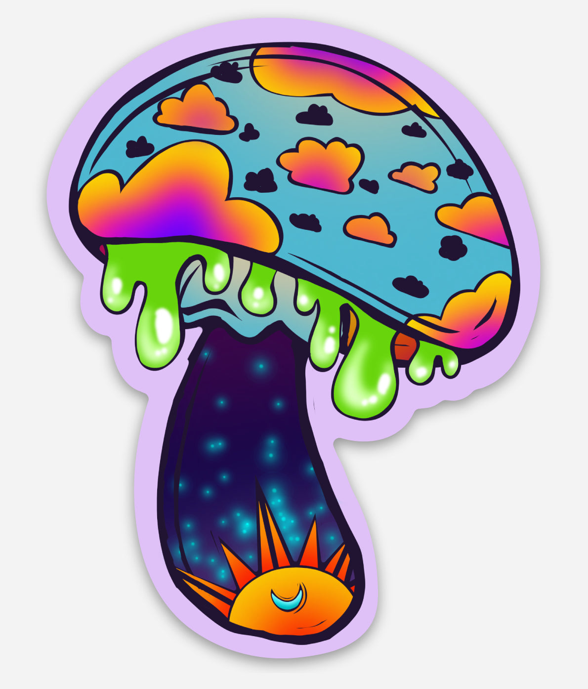 Daydreamers Mushroom Vinyl Sticker