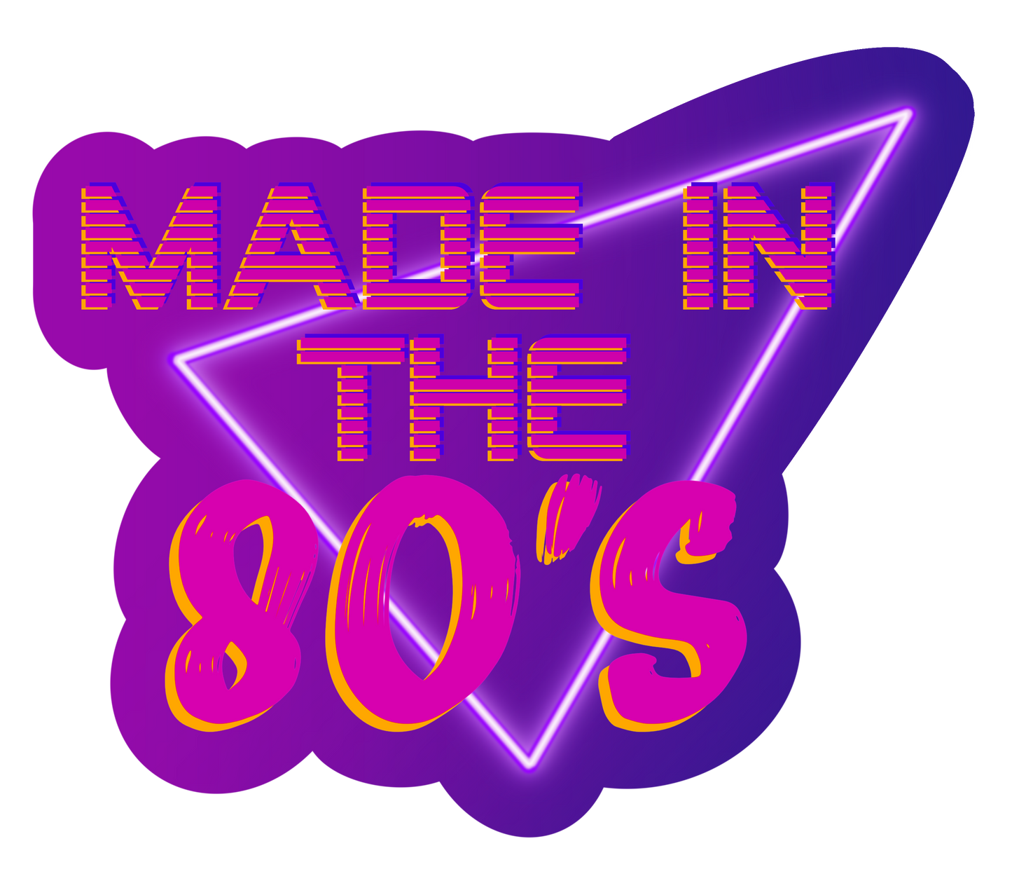 B GRADE Made in the 80's Vinyl Sticker