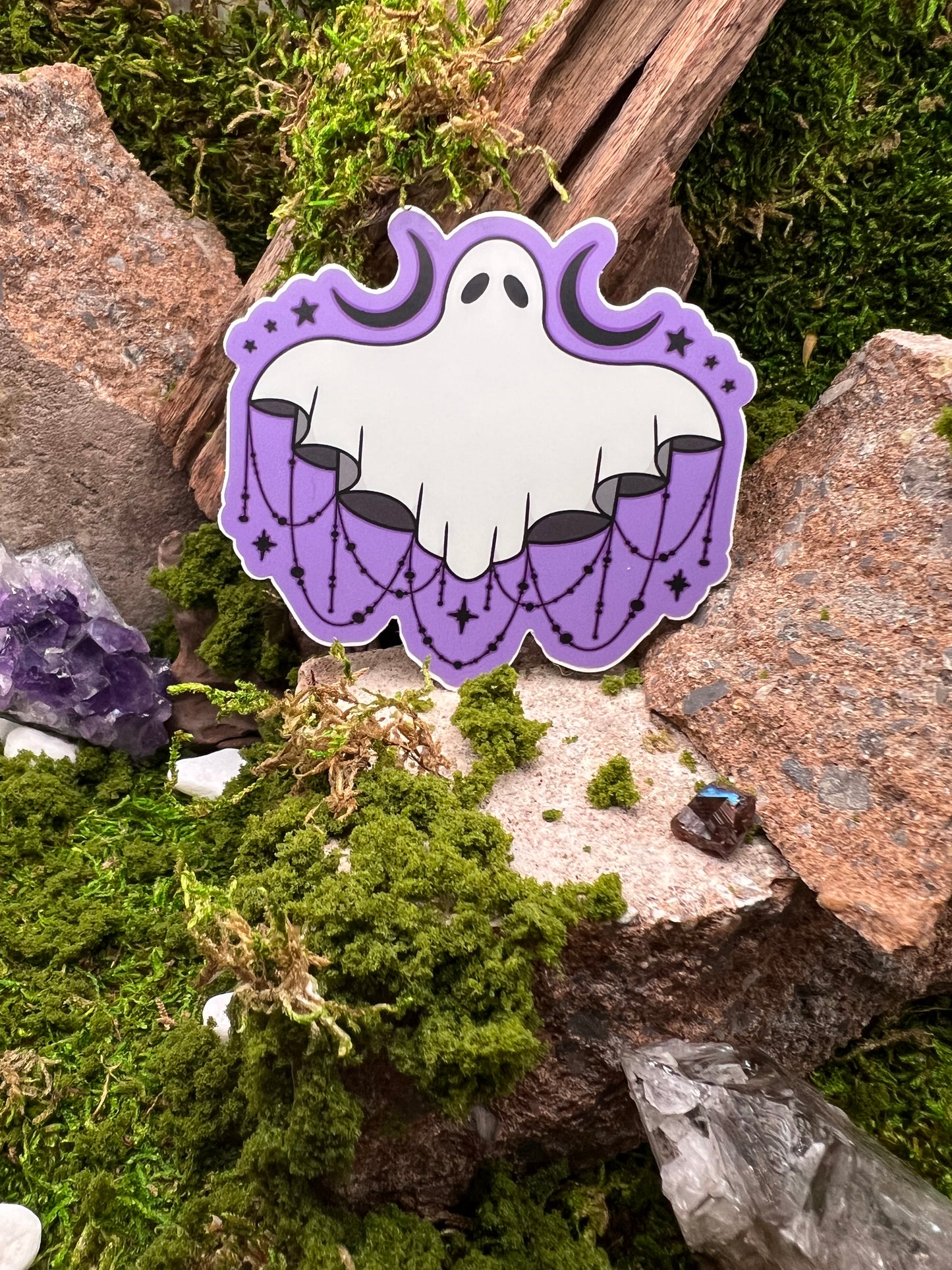 Glam Ghost Vinyl Sticker