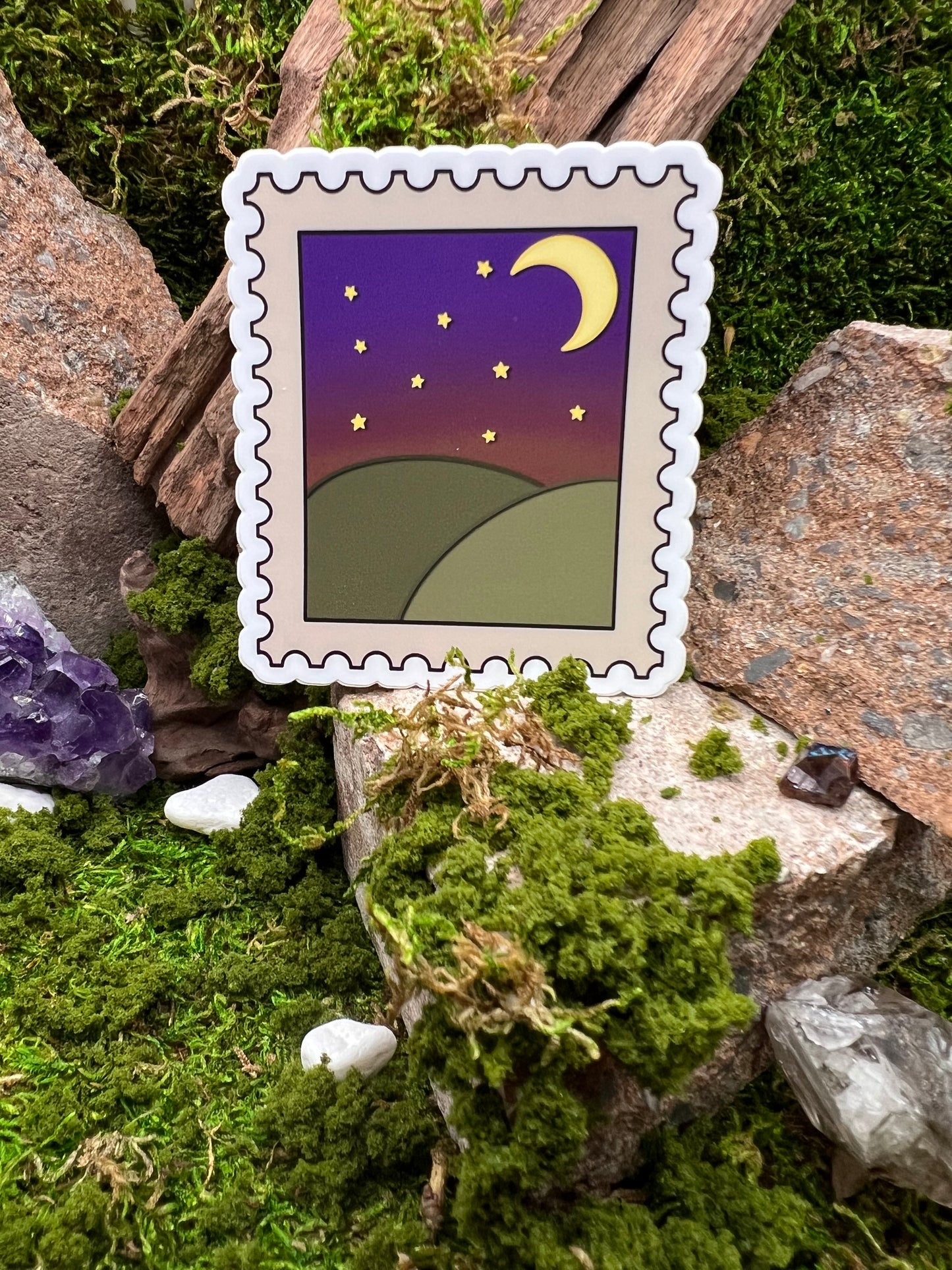 Dusk Stamp Vinyl Sticker